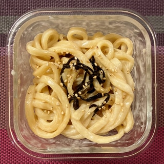 簡単！和えるだけ！こってり塩昆布マヨうどん